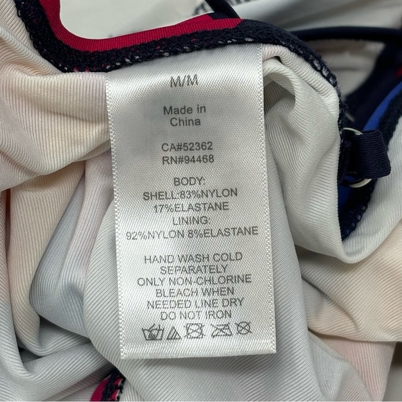 NAUTICA Women’s Multicolor SAILS Printed Cross Back One-Piece Swimsuit Size M - Picture 6 of 6